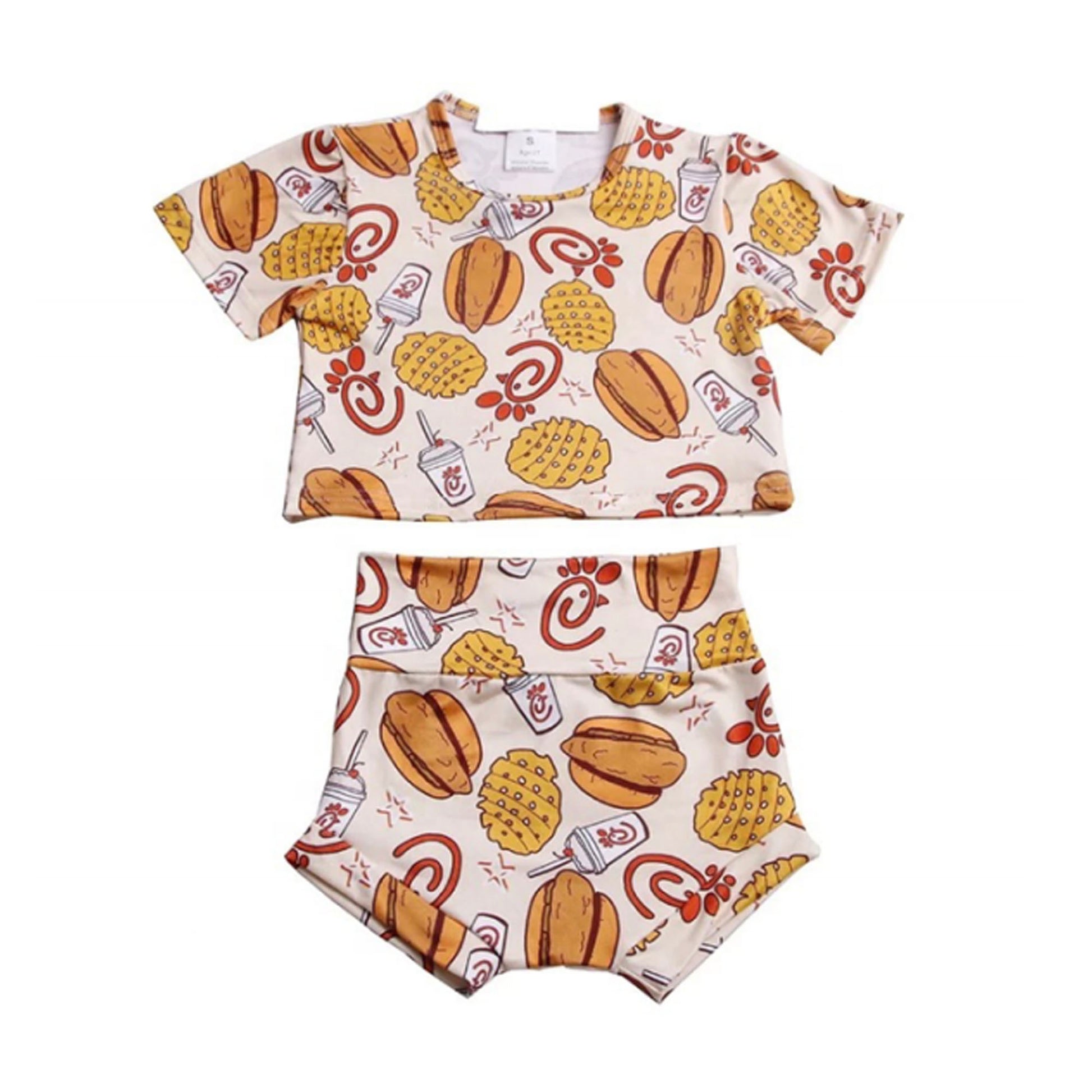 Waffle Fries Outfit - Bummies and Top-Bummies-Baby Bae Boutique