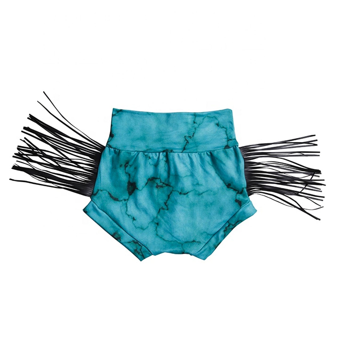 Turquoise Fringe Bummies-Bummies-Baby Bae Boutique