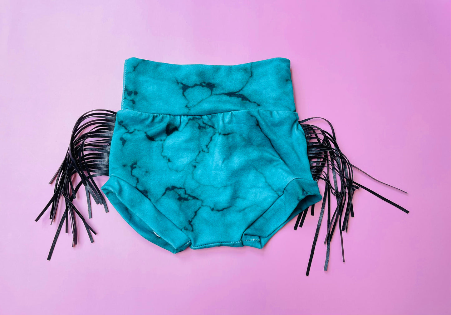 Turquoise Fringe Bummies-Bummies-Baby Bae Boutique