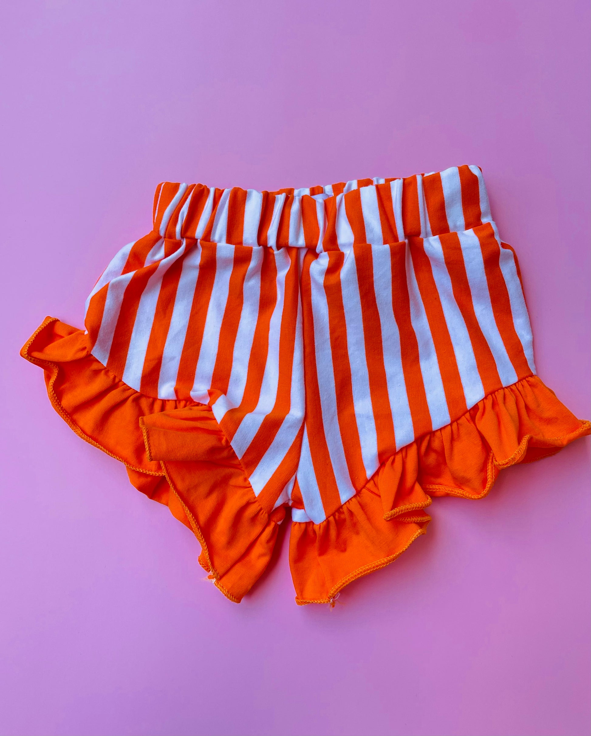 Orange Stripe Bummies-Bummies-Baby Bae Boutique