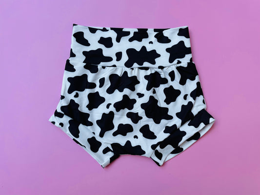 Cow Print Bummies-Bummies-Baby Bae Boutique