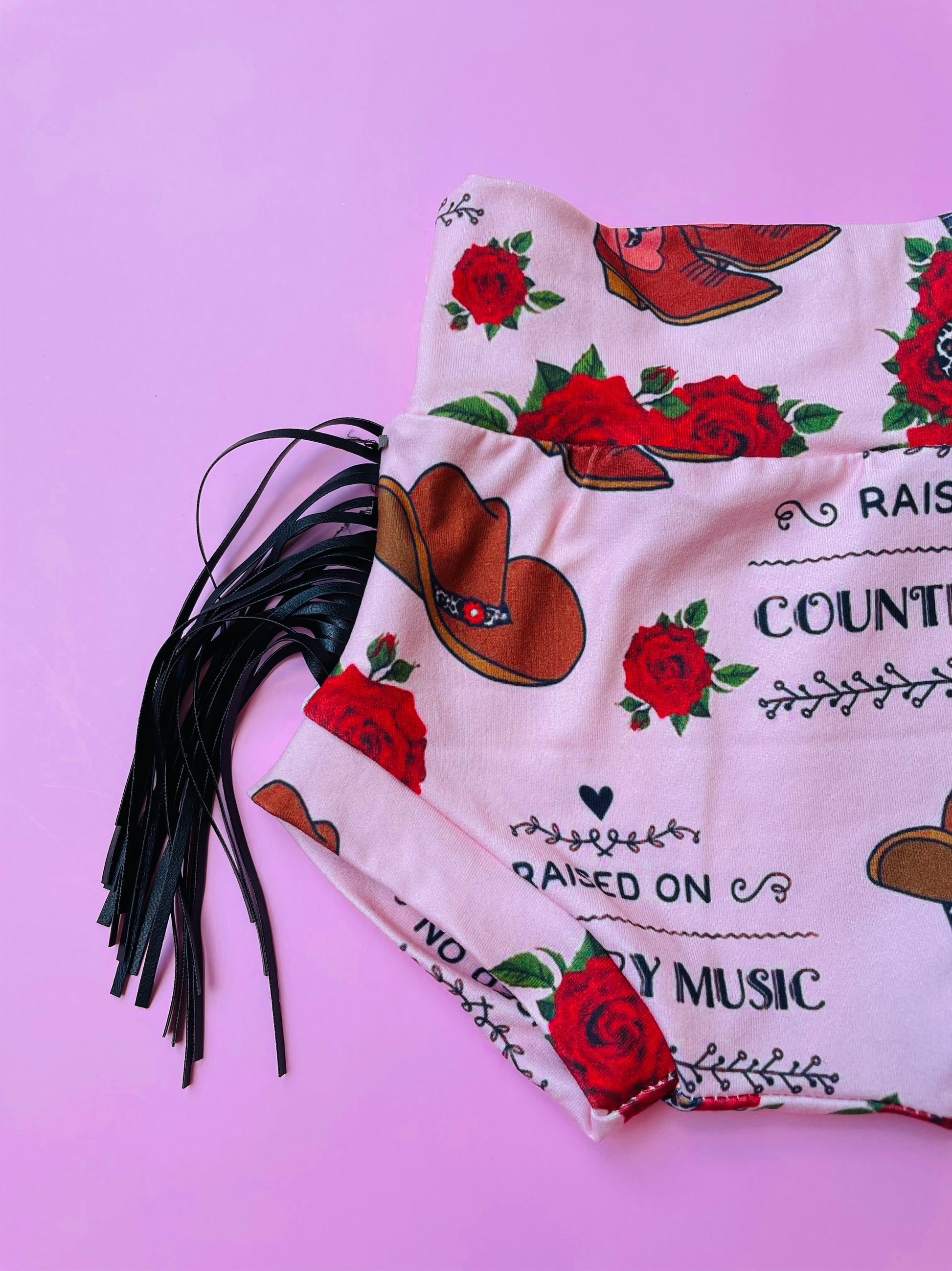 Raised on Country Music Fringe Bummies-Bummies-Baby Bae Boutique