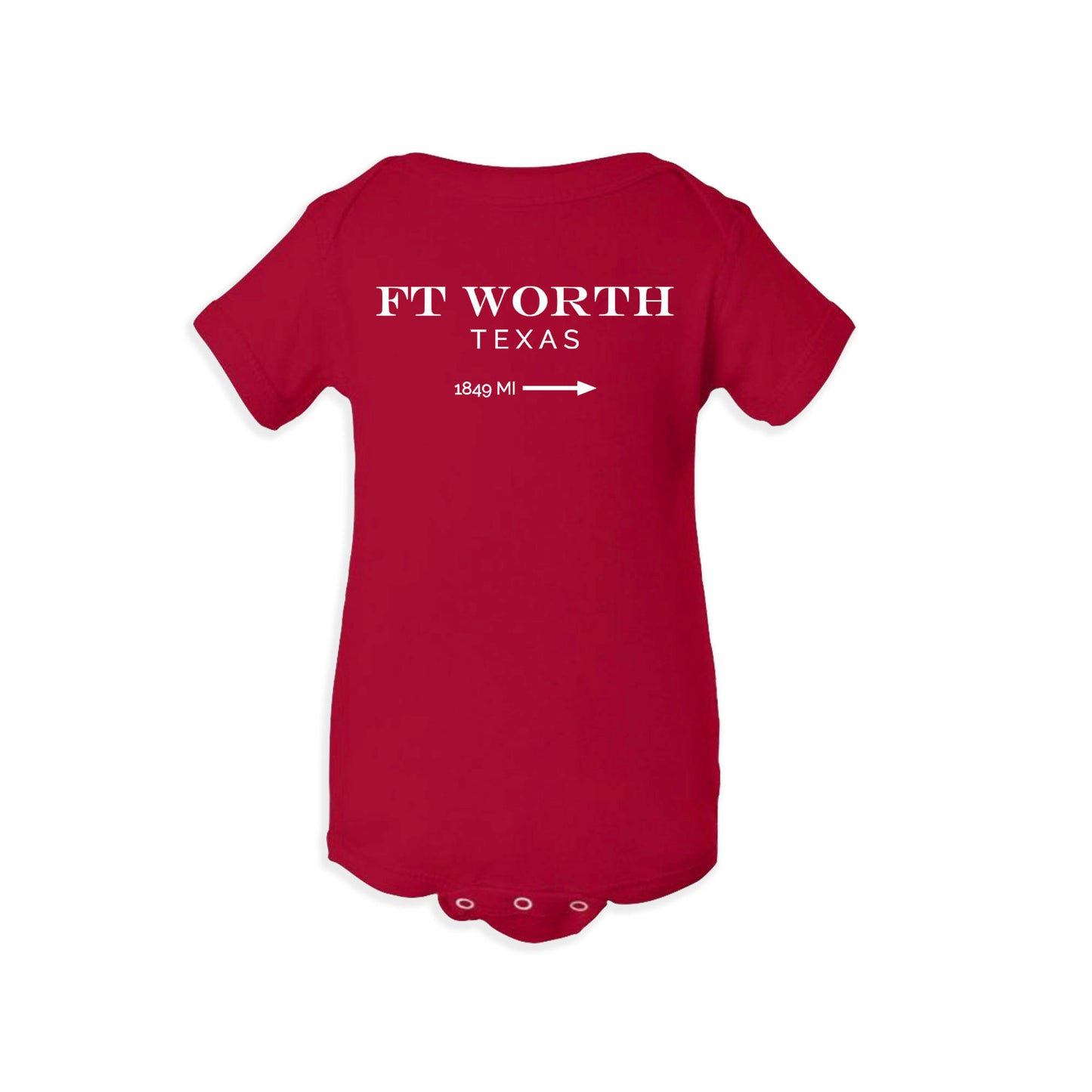 Fort Worth Texas Bodysuit (Mile Marker)-Bodysuits-Baby Bae Boutique