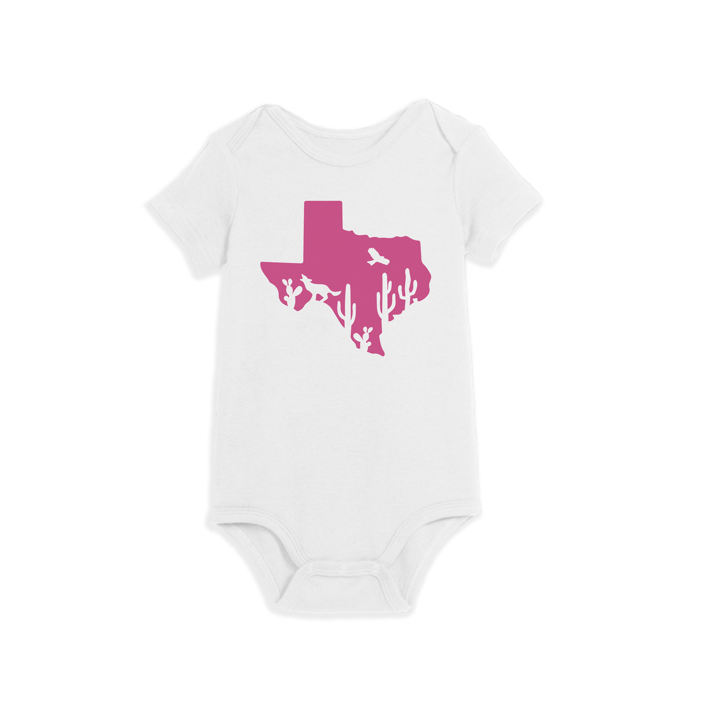 Texas Bodysuit with Cactus Silhouette-Bodysuits-Baby Bae Boutique