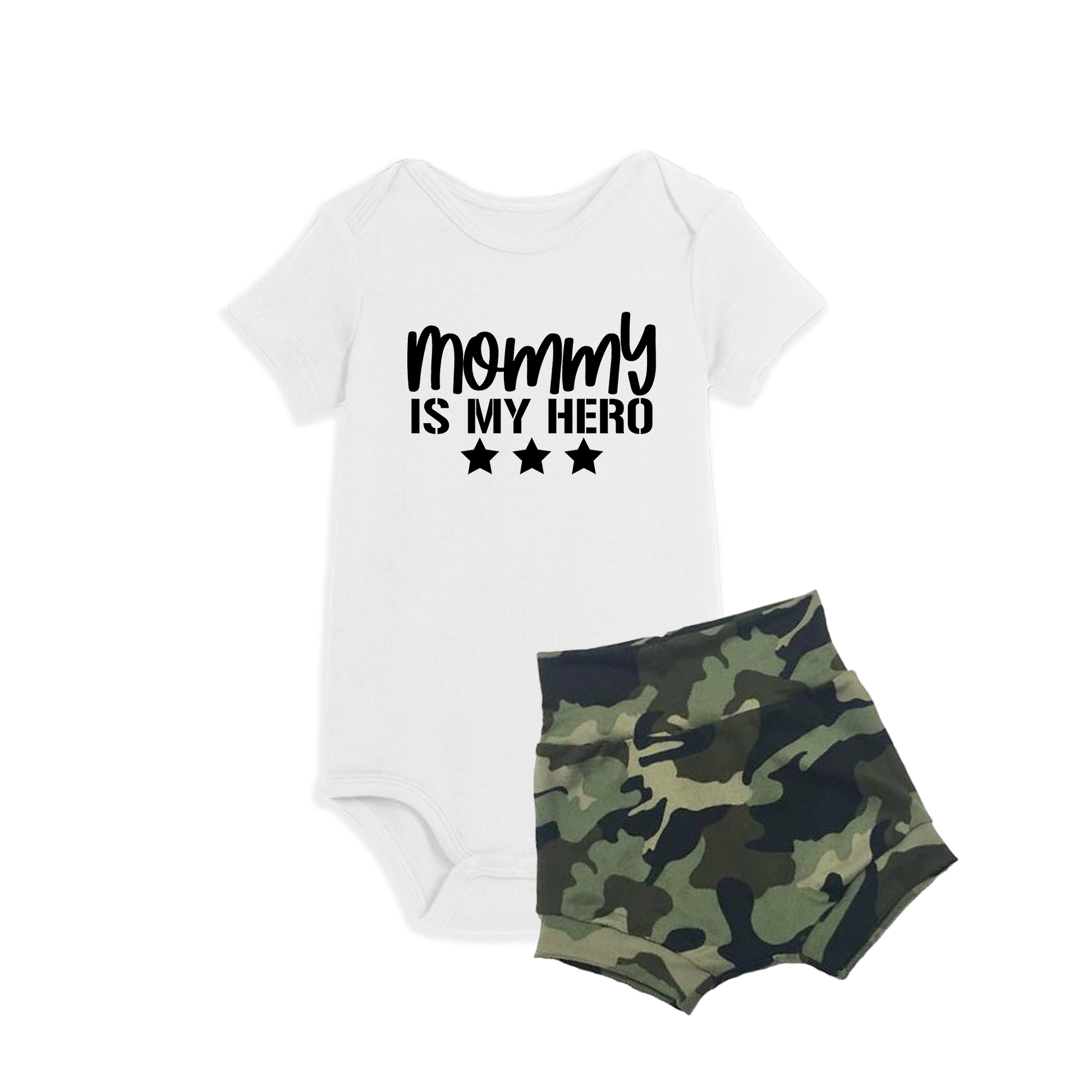 Mommy is my Hero Bodysuit-Bodysuits-Baby Bae Boutique